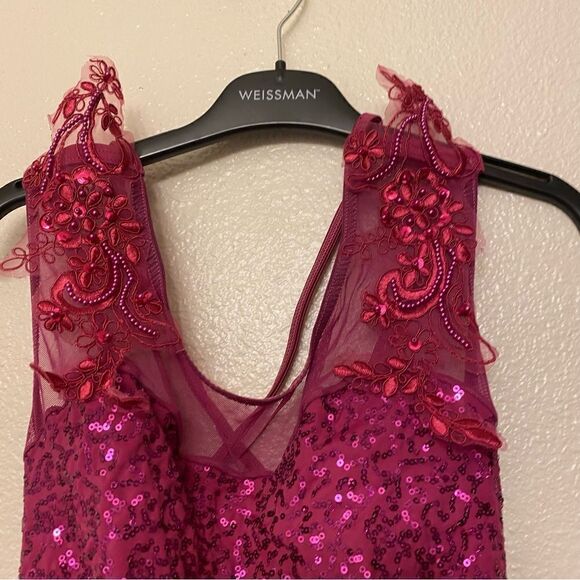 WEISSMAN Dance Costume hot pink Can't Help Falling In Love 11387 XLA-adult xl - Picture 3 of 10